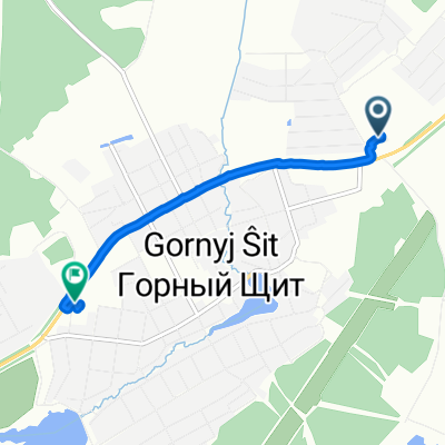 От улица Буденного 87а, Екатеринбург до улица Космонавтов 2, Горный Щит