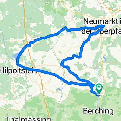 Wegscheid-Neumarkt-Hilpoltstein Rundtour Geplant 6.05.2020