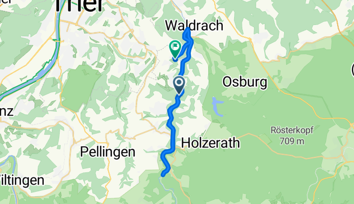 Langsame Fahrt in Korlingen
