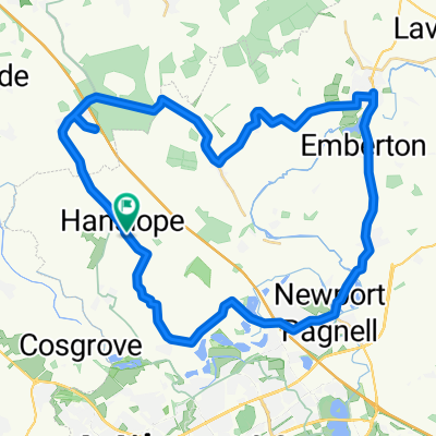 Weavers End 1, Hanslope to Weavers End 1, Hanslope