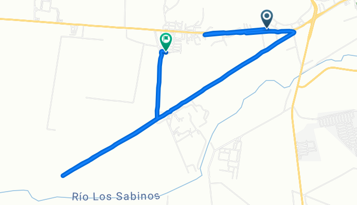 De Francisco I. Madero 23, Atotonilco el Alto a Calle Río Balsas 53