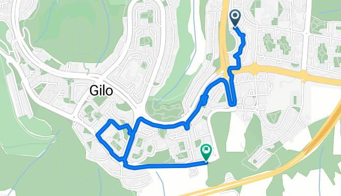 От Moshe Yustman Street 6, Jerusalem до HaShayish/Ha'Ahot Yehudit, Jerusalem