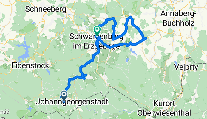 Von Johanngeorgenstadt nach und um Schwarzenberg
