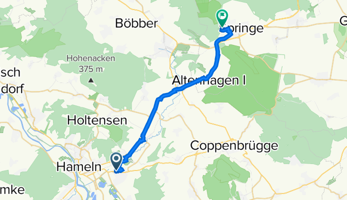 Radweg nach Springe 1