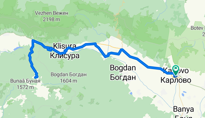 Карлово-Копривщица-Карлово