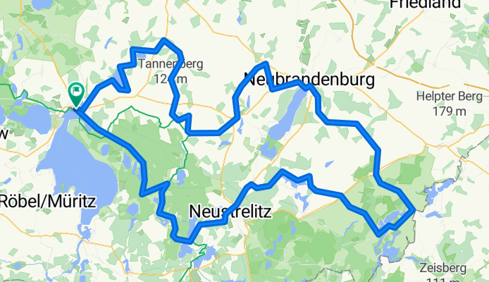 MECKLENBURG VORPOMMERN – oostelijk van müritz - 205 km