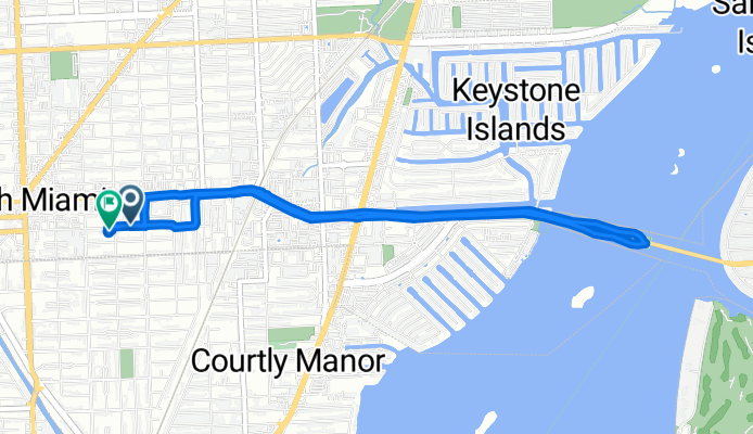 Slow ride in North Miami