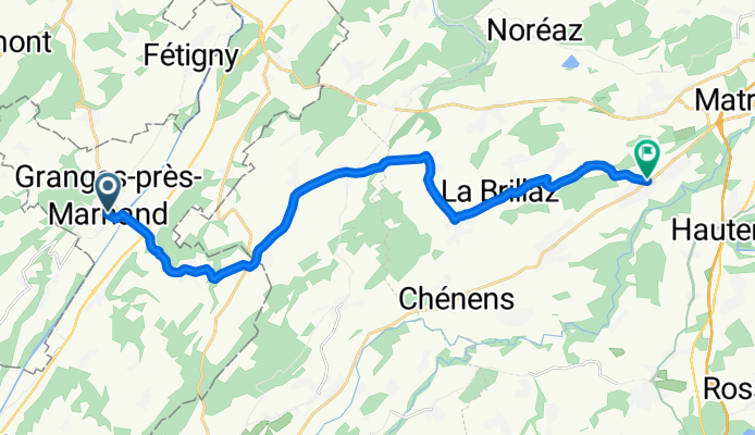 De Sentier Sous-Bosset 2, Valbroye à Route d'Onnens 1, Neyruz