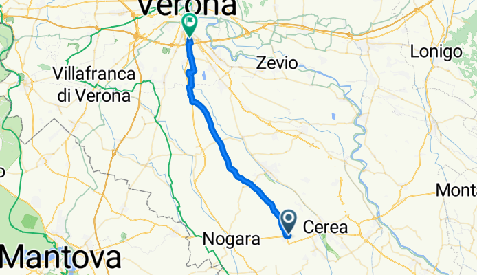 Da Via Fabio Filzi 48, Sanguinetto a Strada le Grazie 15, Verona