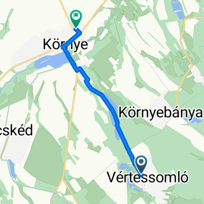 Moderate route in Környe
