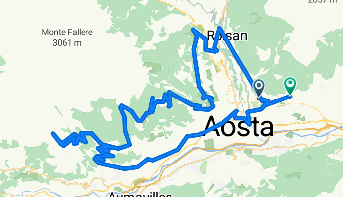 Giro a velocità lenta in Saint-Christophe