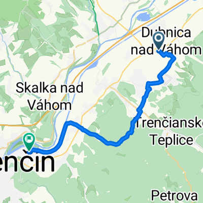 Dubnica - TN cez Kolacin,NDCA a Opatovsku dolinu