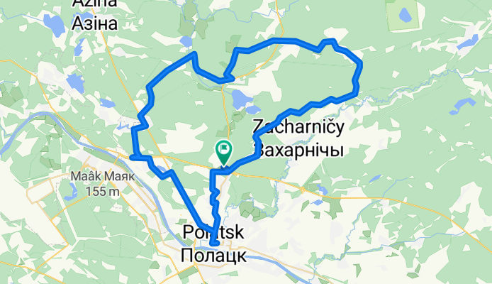 От Borovaya 322, Полацк до Borovaya 322, Полацк