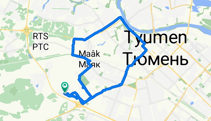 Легкий маршрут в Тюмень