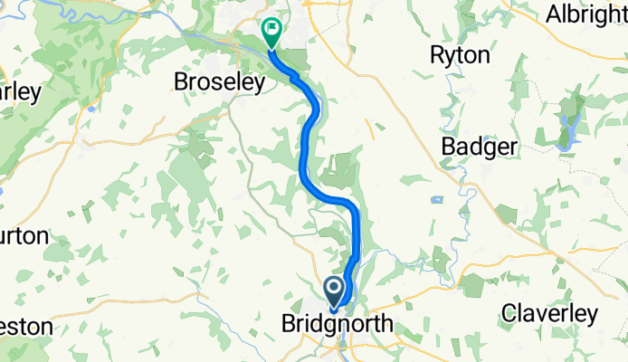 B4373, Bridgnorth to Coalport Road, Telford