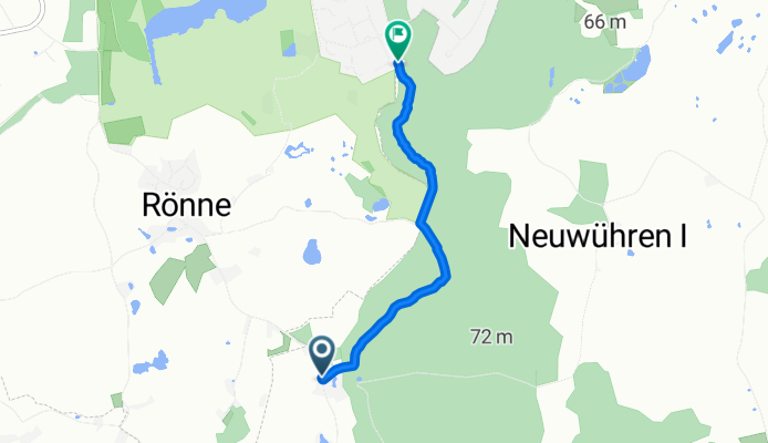 Moderate Route in Pohnsdorf