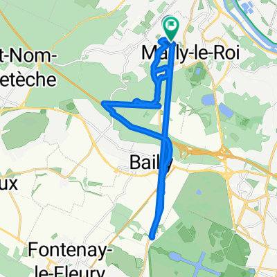 Restful route in Marly-le-Roi with kids
