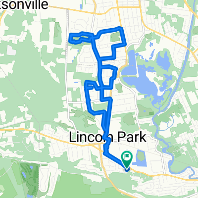 72 Homestead Ln, Lincoln Park to 68 Homestead Ln, Lincoln Park