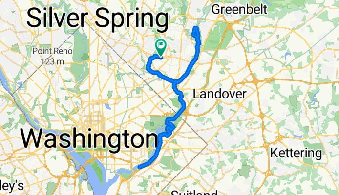 Cycling route in DC