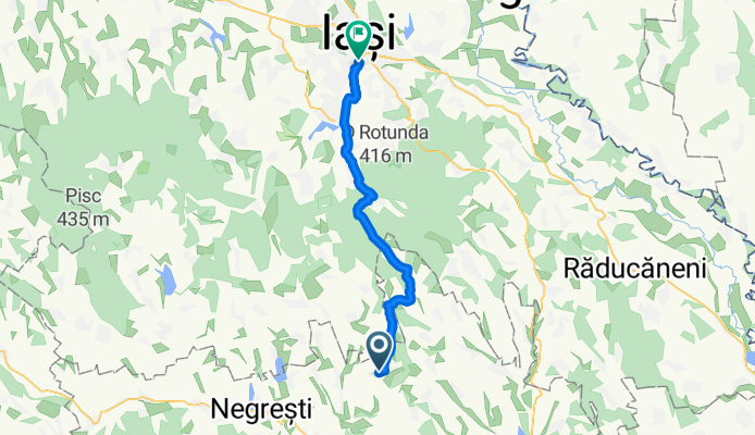 Draxeni - Focsasca - Poiana cu Cetate - Iasi