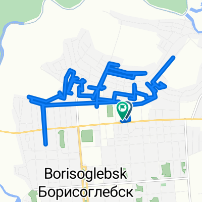 От улица Пешкова 10, Борисоглебск до улица Северный микрорайон 10, Борисоглебск
