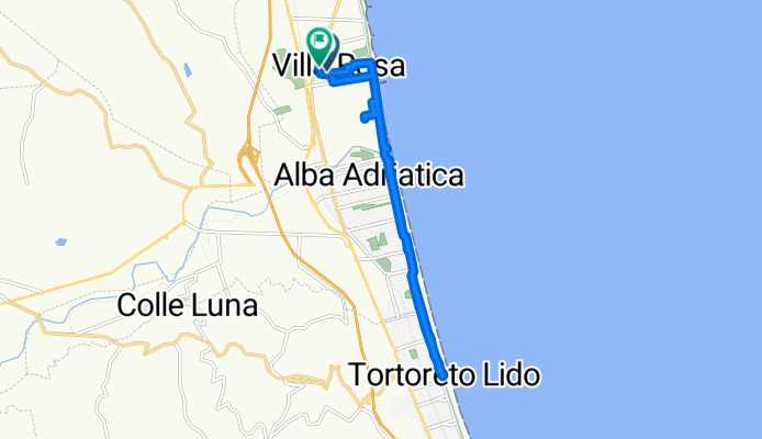 Percorso riposante in Villa Rosa