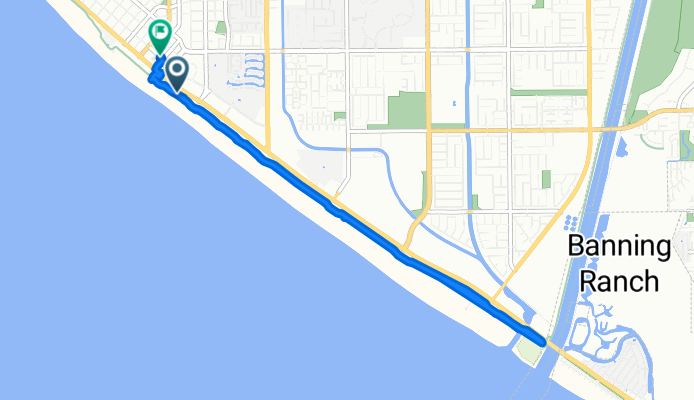 Relaxed route in Huntington Beach