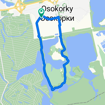 around the lakes on osokorky