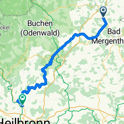 Lauda - Königshofen - Boxberg - Osterburken - Möckmühl - Jagsttal - BFH Schillerstr.