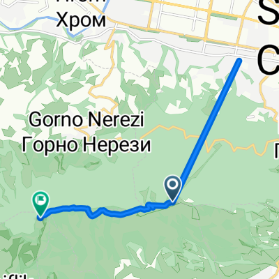 Millenium Cross Station to Врв Водно према Соње