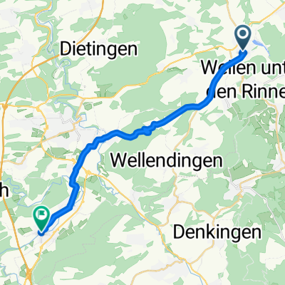 Gerade Fahrt in Deißlingen