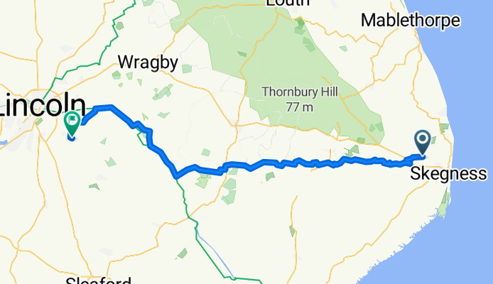 Younger's Lane, Skegness to 47 Sleaford Road, Lincoln