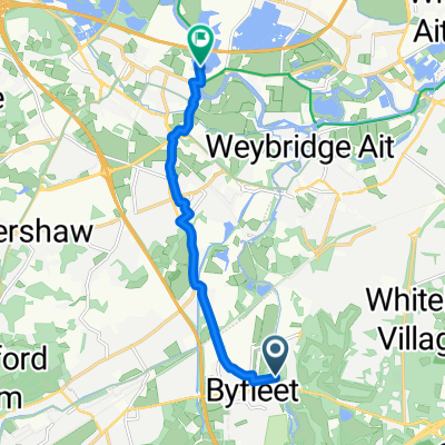 71 Weymede, West Byfleet to 7–22 Thameside, Chertsey