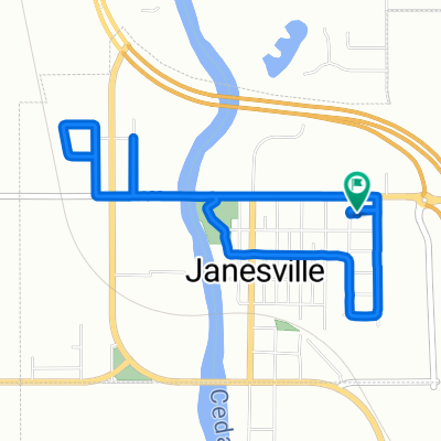 Restful route in Janesville