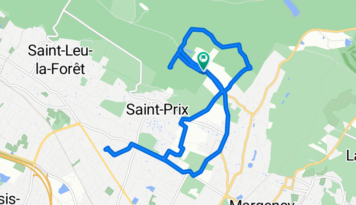 Itinéraire facile en Saint-Prix