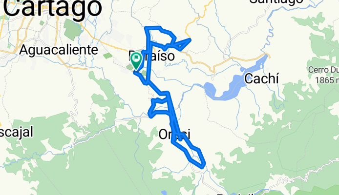 De Paraíso a Mero y Orosi