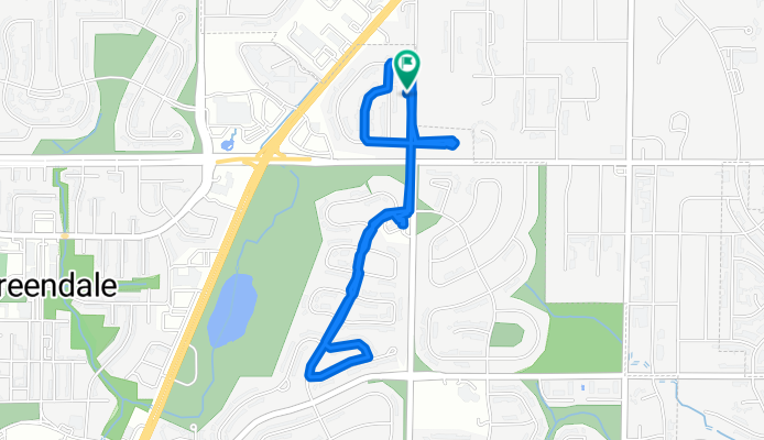 Moderate route in Greendale
