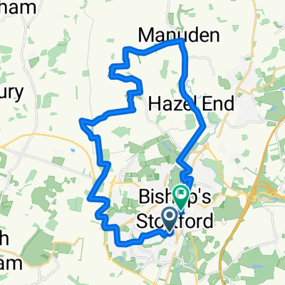 48 Rhodes Avenue, Bishop's Stortford to 55 London Road, Bishop's Stortford