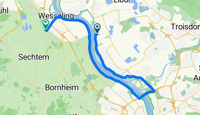 Niederkassel-Wesseling via Bonn
