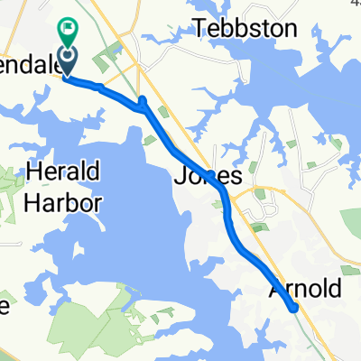 Relaxed route in Severna Park