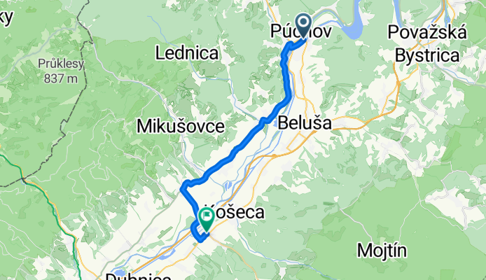 Púchov - Lednické Rovne - Ilava