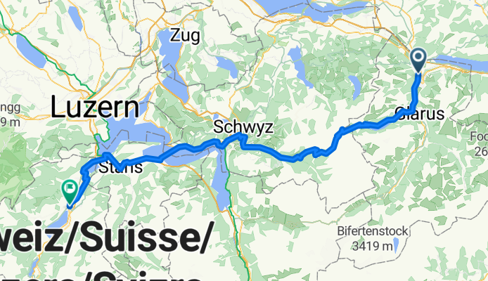 Dreitagestour Schweiz, Tag 2