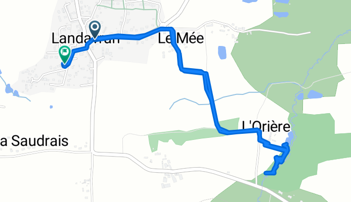 Route stable en Landavran