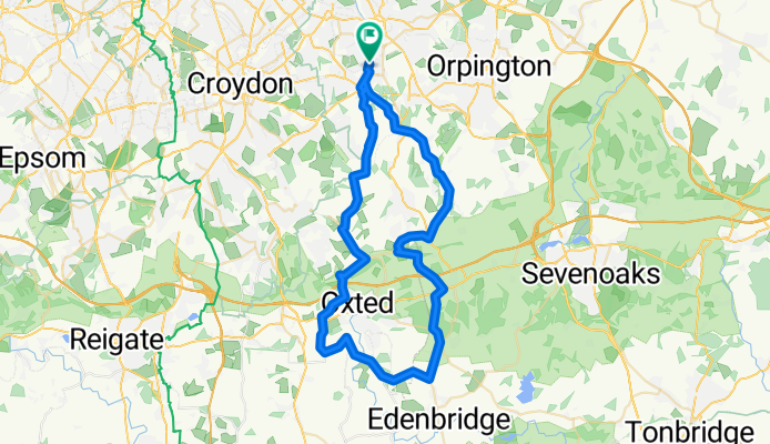 Around Biggin Hill, over M25