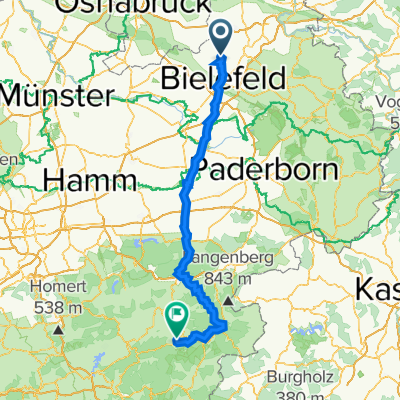 Sauerland: Bielefeld-Schmallenberg - Alternativroute