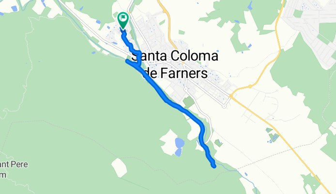 Ruta constante en Santa Coloma de Farners
