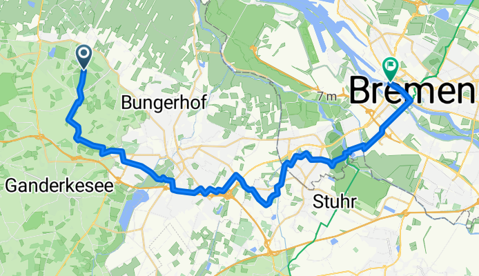 Von Rethorn nach Bremen über Stuhr