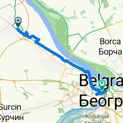 Žike Markovića 10, Beograd to Ушће 10, Београд