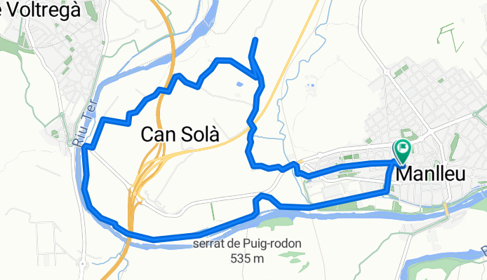 Restful route in Manlleu