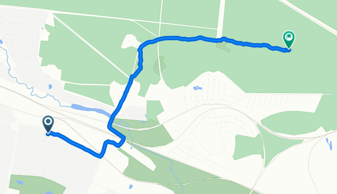 От вулиця Залізнична 45, Шепетівка до Шепетовский район